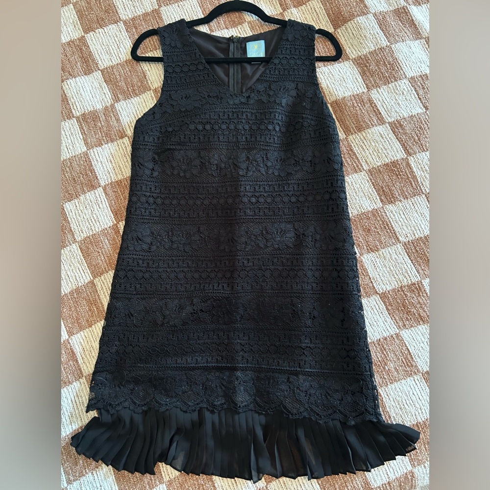 Crochet Overlay Sheath Dress